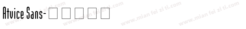 Atvice Sans字体转换